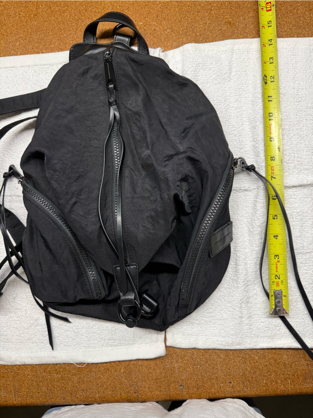 Rebecca Minkoff Black Nylon Backpack EUC